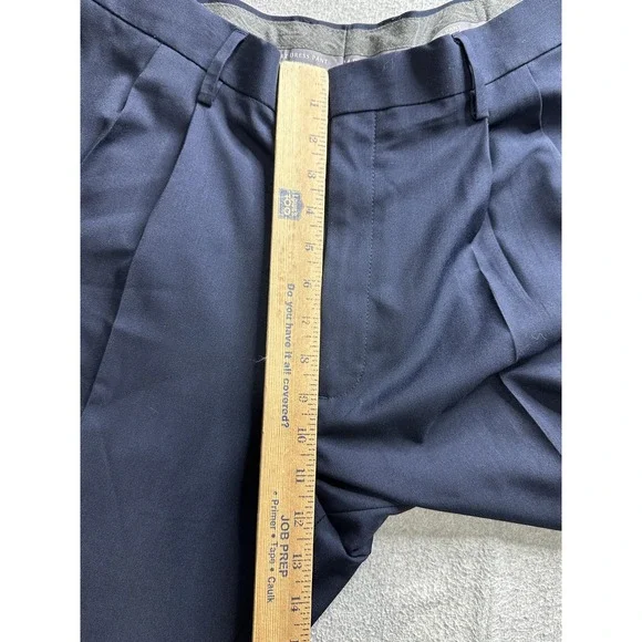 Haggar Pants Mens 38x30 Navy Blue Classic Fit Premium Comfort Dress Pant  Pleated - www.disolcolor.com